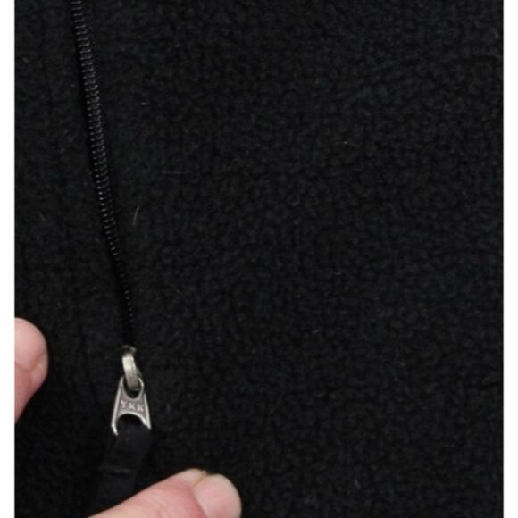 L.L. Bean Womens Black Fleece Vest With Maine Dept. Of Inland Fisheries And Wild - Picture 7 of 9